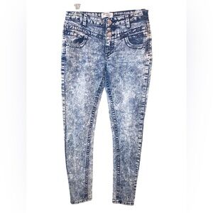 Harmony Havoc Acid Washed Skinny Jeans